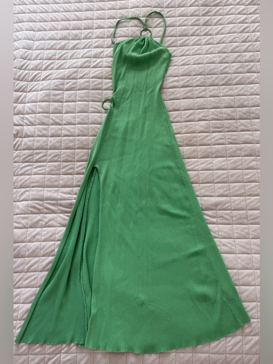 Beginning Boutique Dresses & Skirts - Beginning Boutique Green Backless Halter Maxi Dress